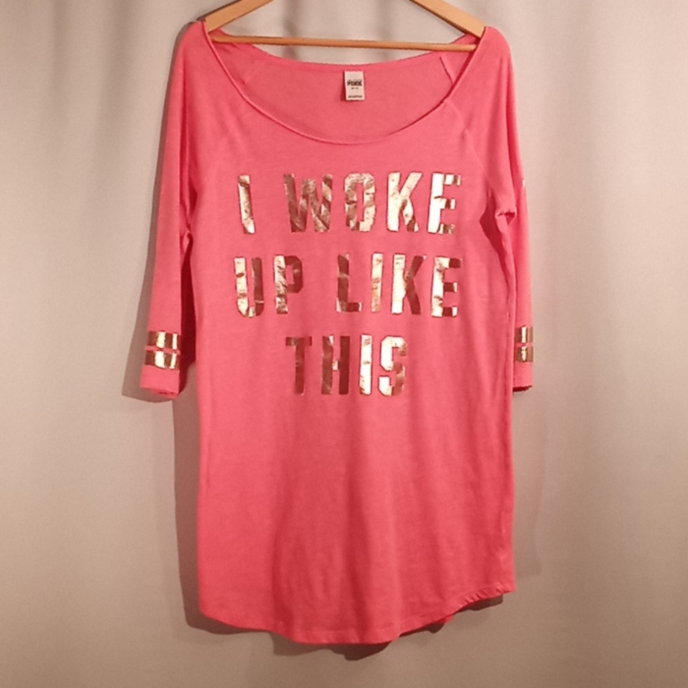 "I woke up like this" sleep top (850)